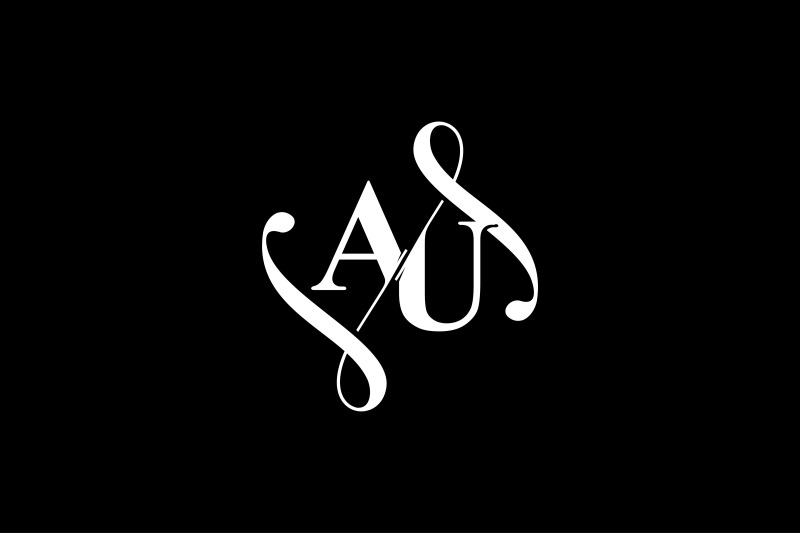 au-monogram-logo-design-v6