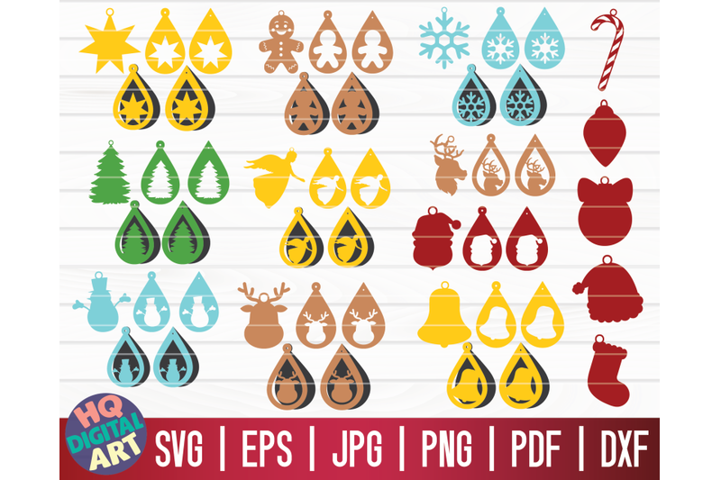 51-christmas-earrings-svg-bundle-holiday-teardrop-earrings-svg