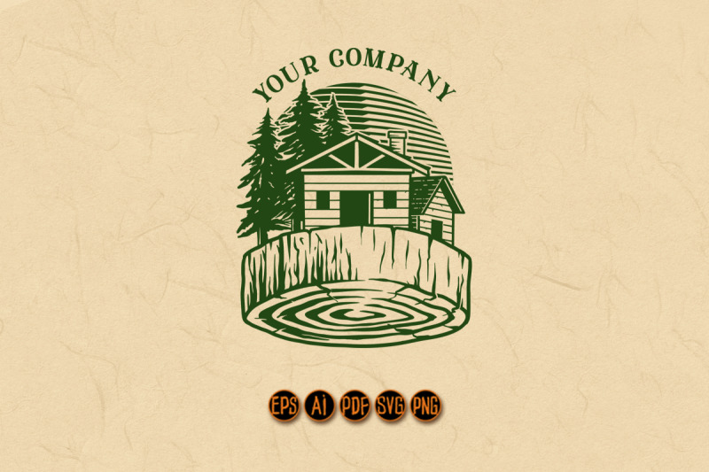 lumber-log-house-logo-vintage-wood