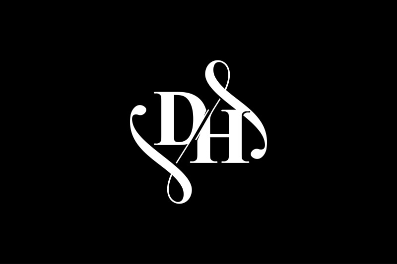 dh-monogram-logo-design-v6