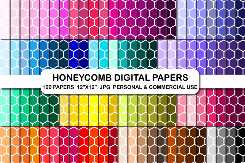 honeycomb-digital-papers-pack-beehive-background-pattern