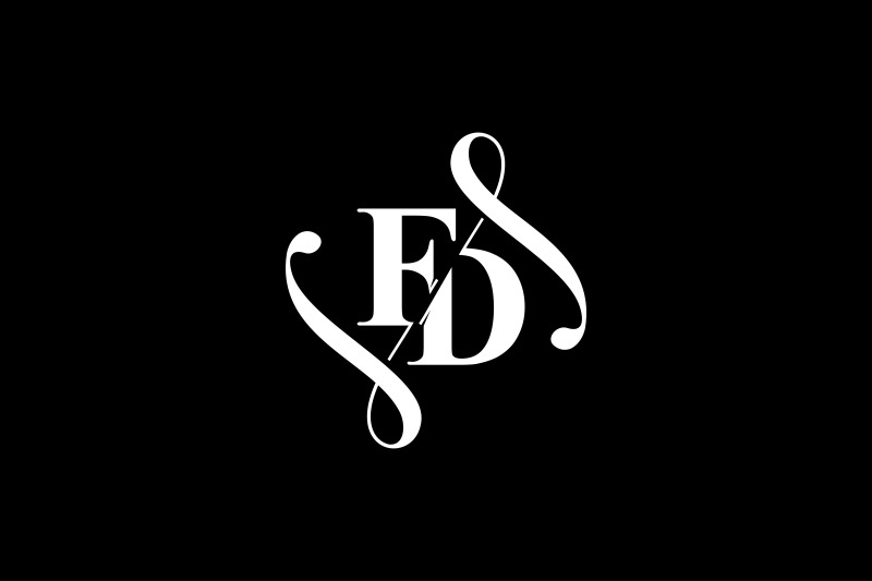 fd-monogram-logo-design-v6