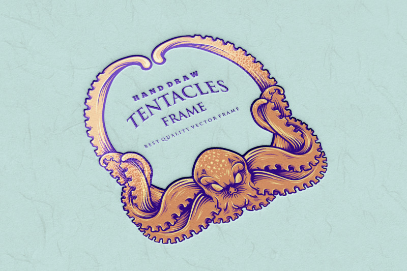 nautical-kraken-tentacles-frame-illustrations