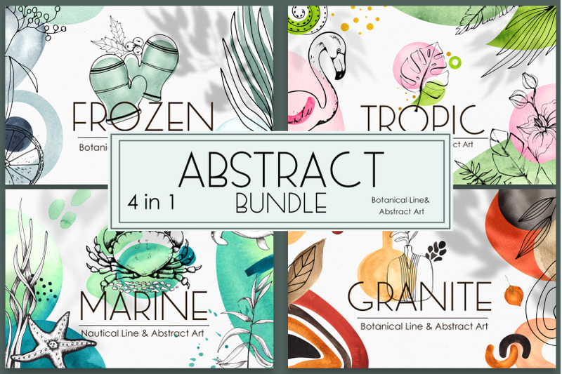 abstract-bundle-4-in-1