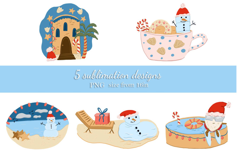 christmas-illustrations-bundle-sublimation-design-png