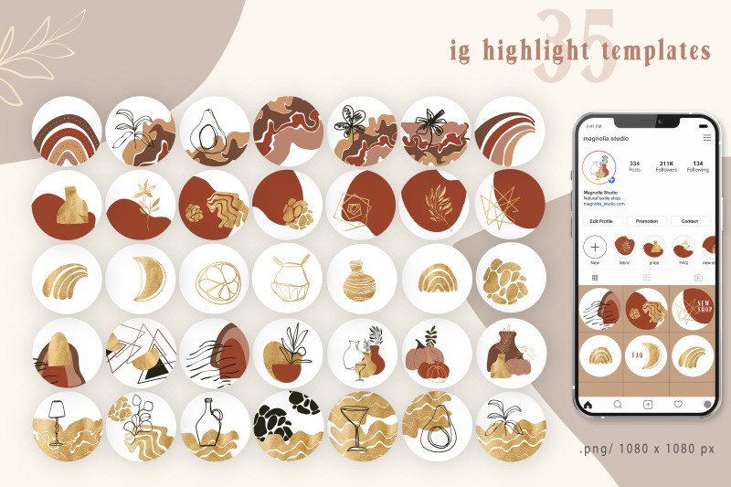 gold-and-brown-abstract-instagram-highlight-templates