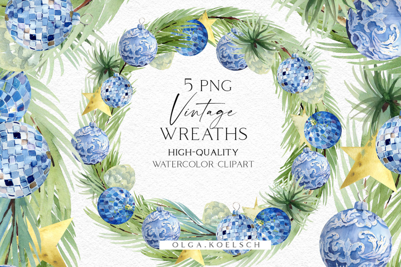 christmas-wreath-clipart-nbsp-watercolor-vintage-red-christmas-decor-png