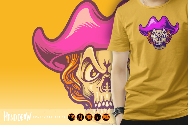 pirates-candy-skull-mascot-illustrations