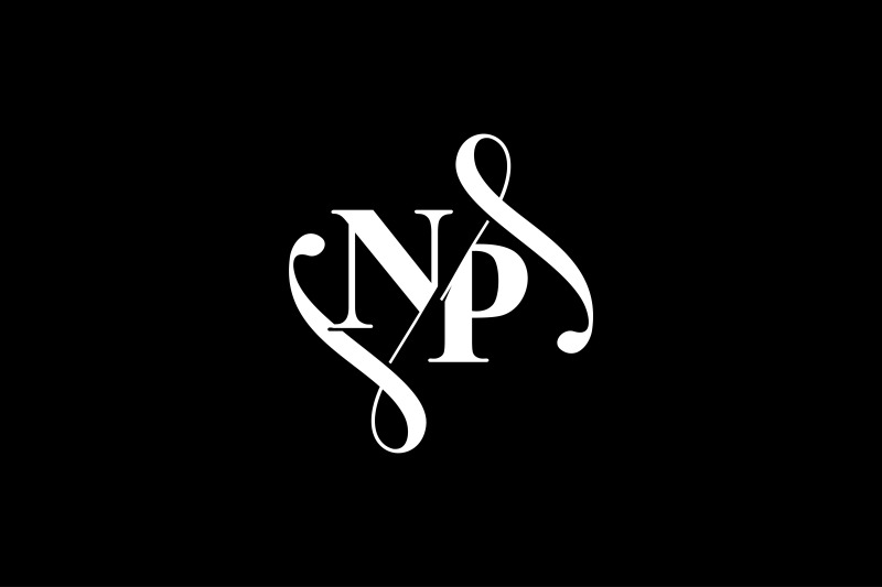 np-monogram-logo-design-v6