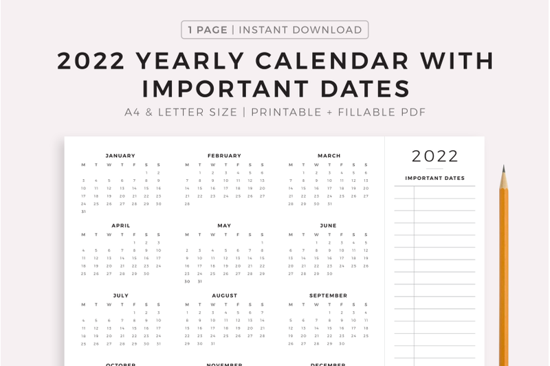 2022-calendar-with-important-dates-year-calendar-on-one-page