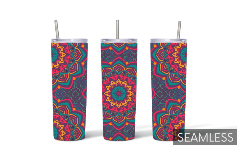 Mandala Tumbler Sublimation By SvgOcean | TheHungryJPEG