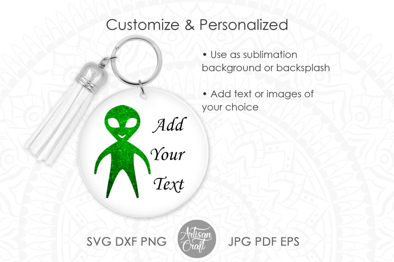 alien-keychain-svg-alien-face-alien-space-ship-svg