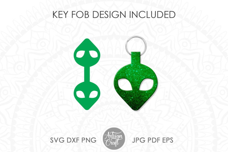 alien-keychain-svg-alien-face-alien-space-ship-svg