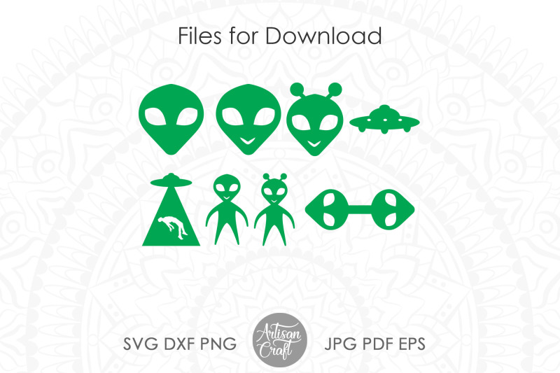 alien-keychain-svg-alien-face-alien-space-ship-svg