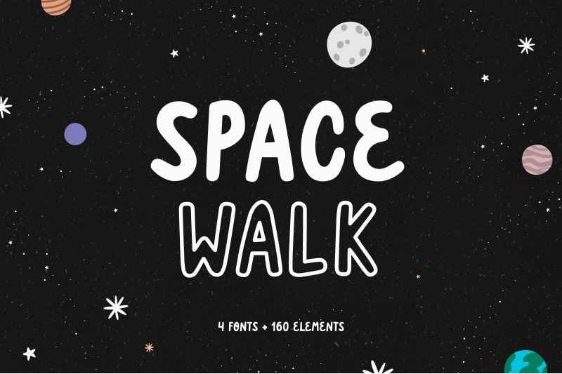 space-walk-playful-font