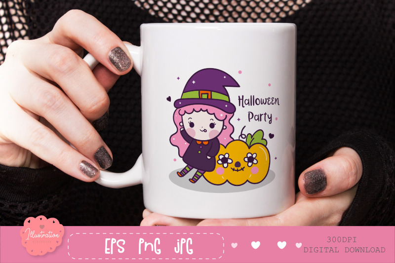 halloween-unicorn-pony-kawaii-sticker-baby-animals-clipart