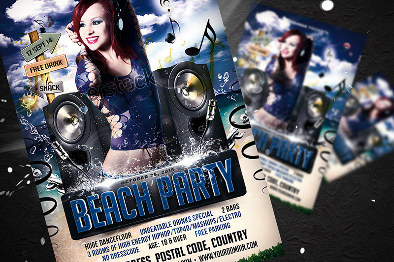 beach-party-flyer-template