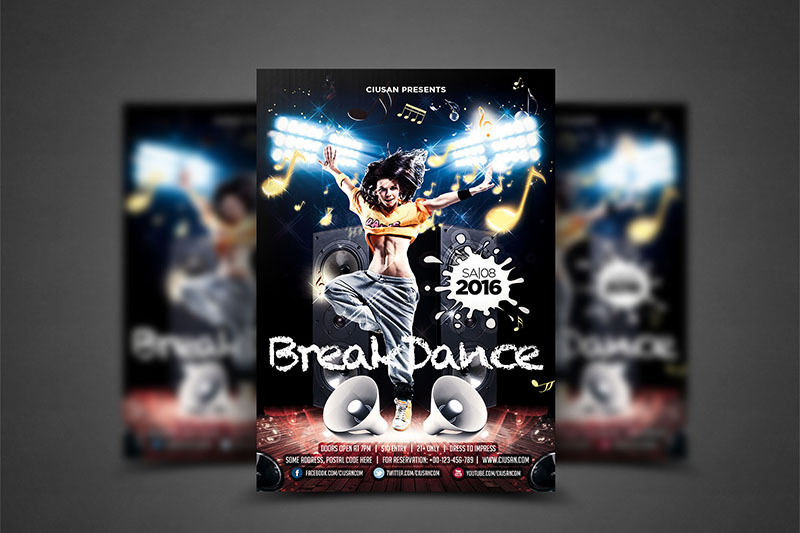 breakdance-flyer-template
