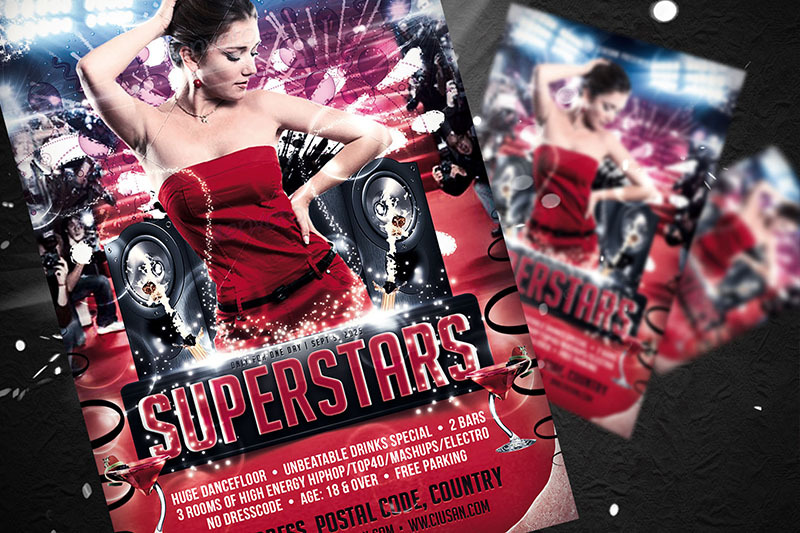 superstars-flyer-template