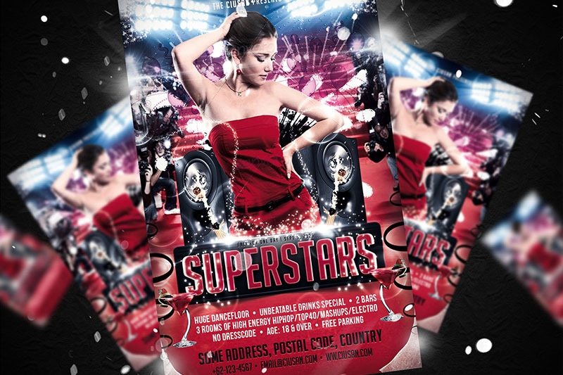 superstars-flyer-template