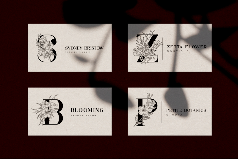 sylvan-floral-logos-fonts-included