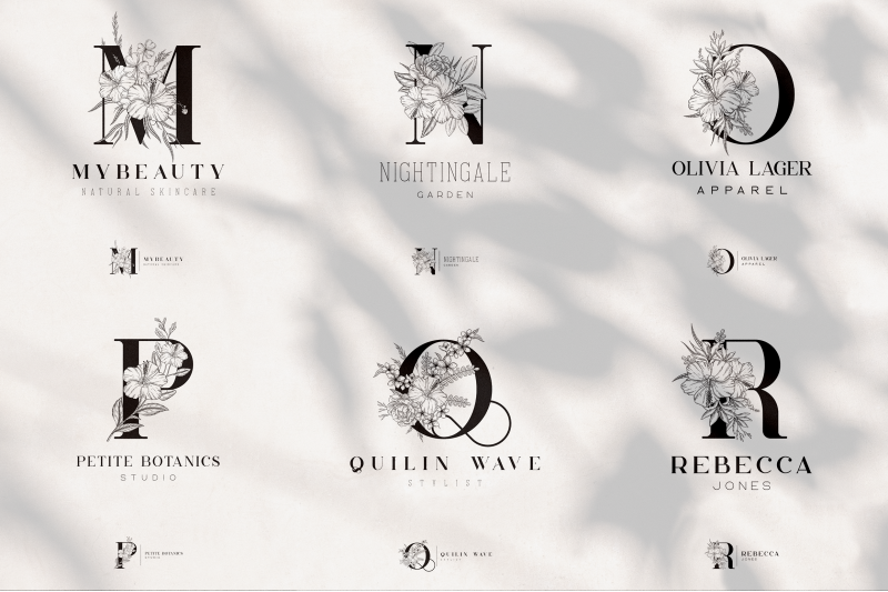 sylvan-floral-logos-fonts-included