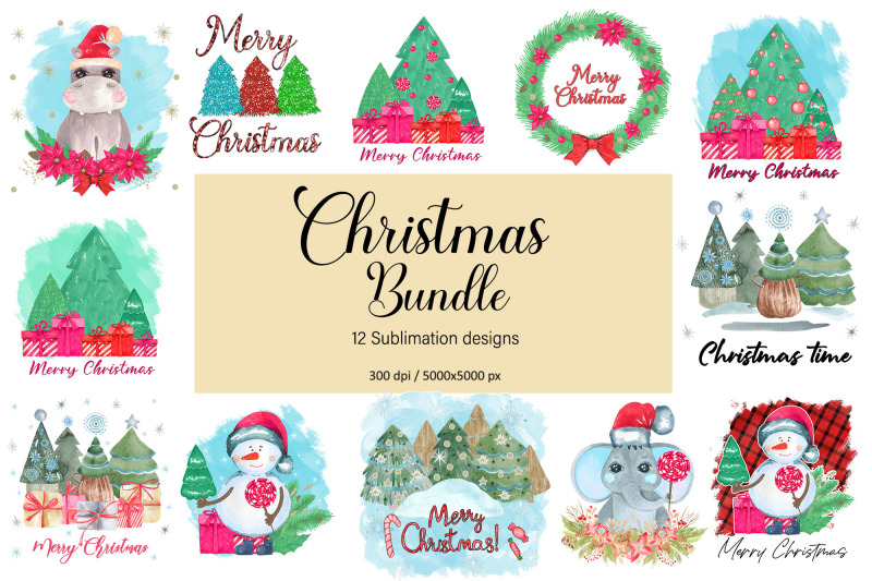 bundle-christmas-sublimation-design