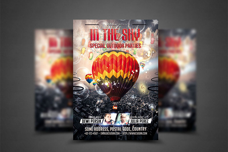 in-the-sky-flyer-template