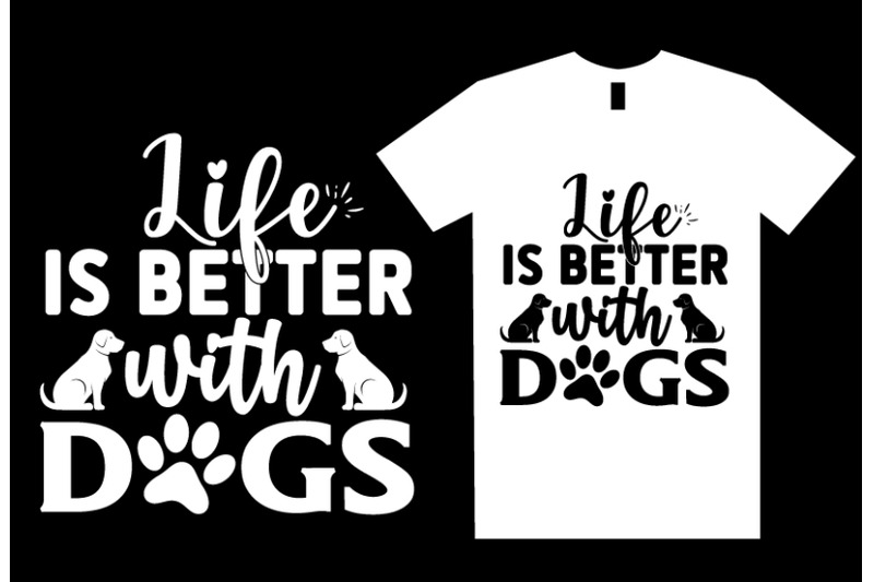 dog-svg-quotes-t-shirt-design-template