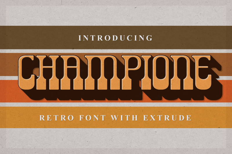 champione-retro-font-with-extrude