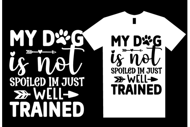 dog-svg-quotes-t-shirt-design-template