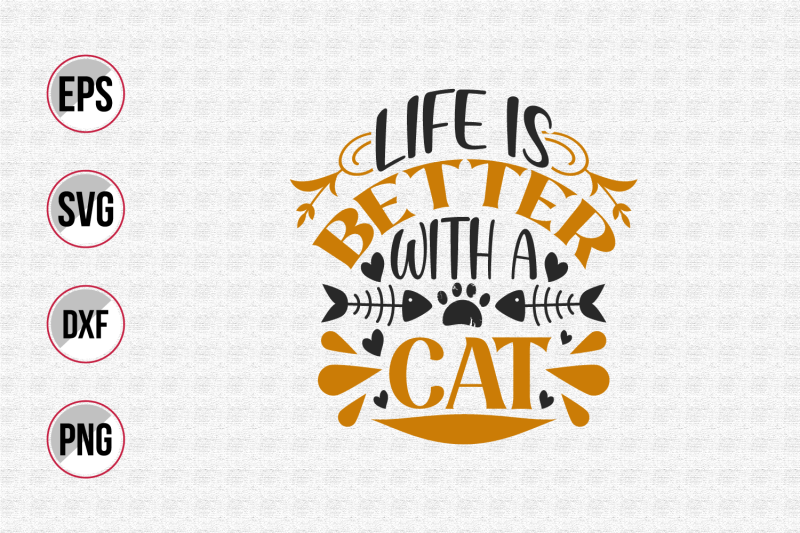 cat-typographic-quotes-design-vector