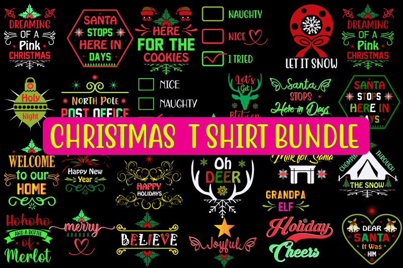 christmas-t-shirt-design-bundle