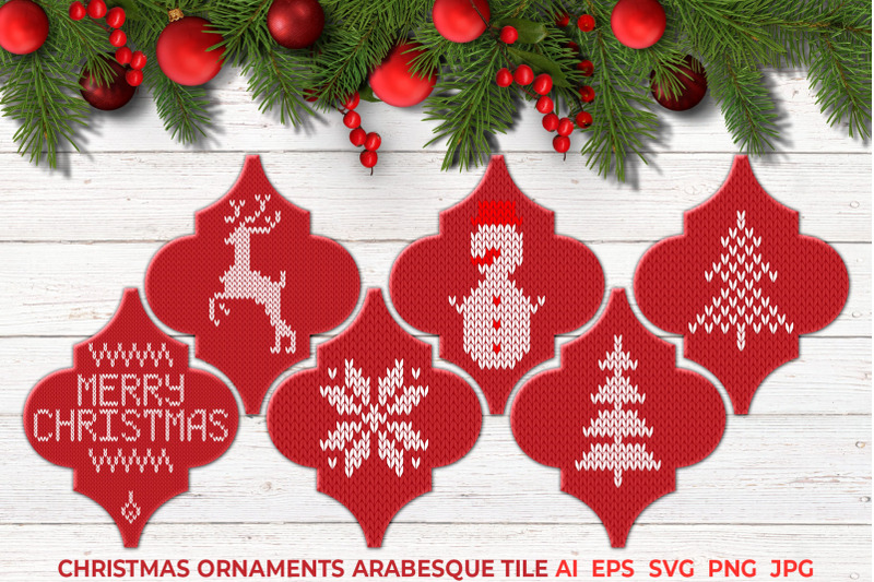 christmas-ornaments-arabesque-tile-svg