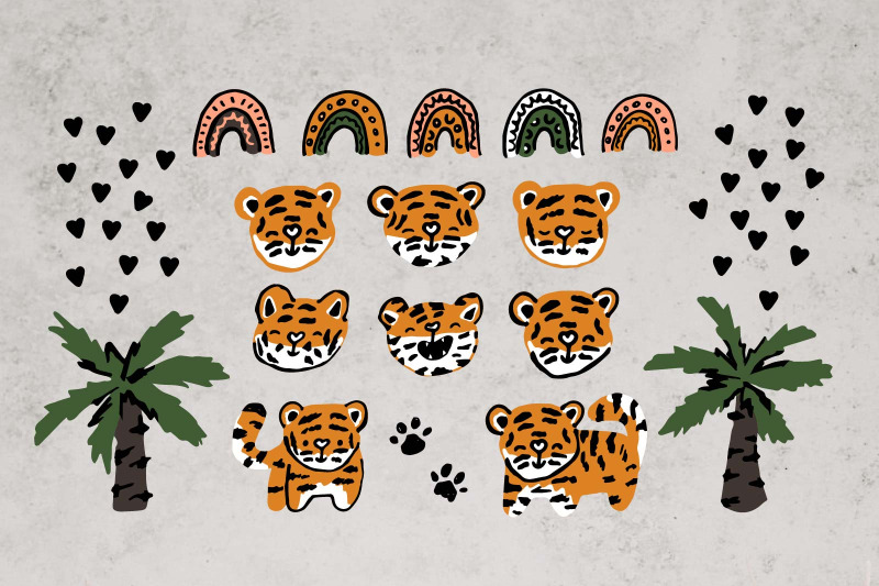 tiger-time-set-of-cartoon-cute-vector-illustrations-letters-patterns