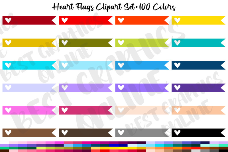 100-heart-flags-banners-clipart-set-planner-sticker-flag
