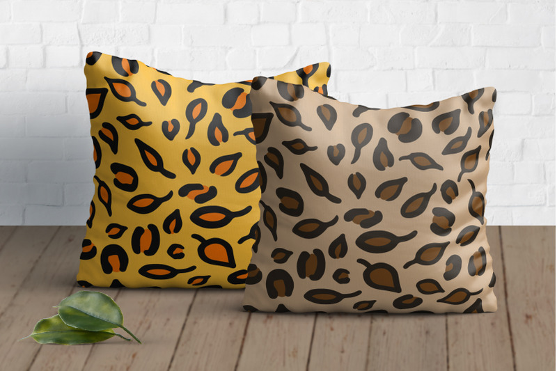 autumn-leopard-digital-paper-fall-leaves-leopard-print-svg