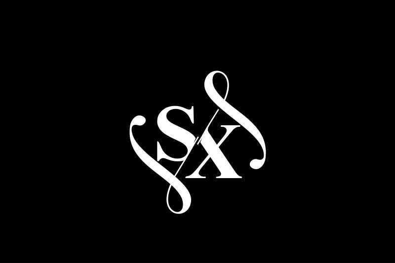sx-monogram-logo-design-v6
