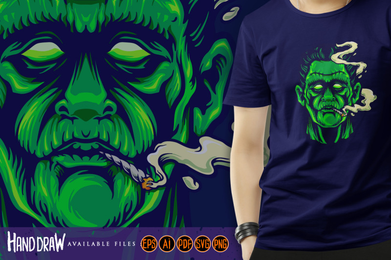 frankenstein-smoking-cannabis-halloween