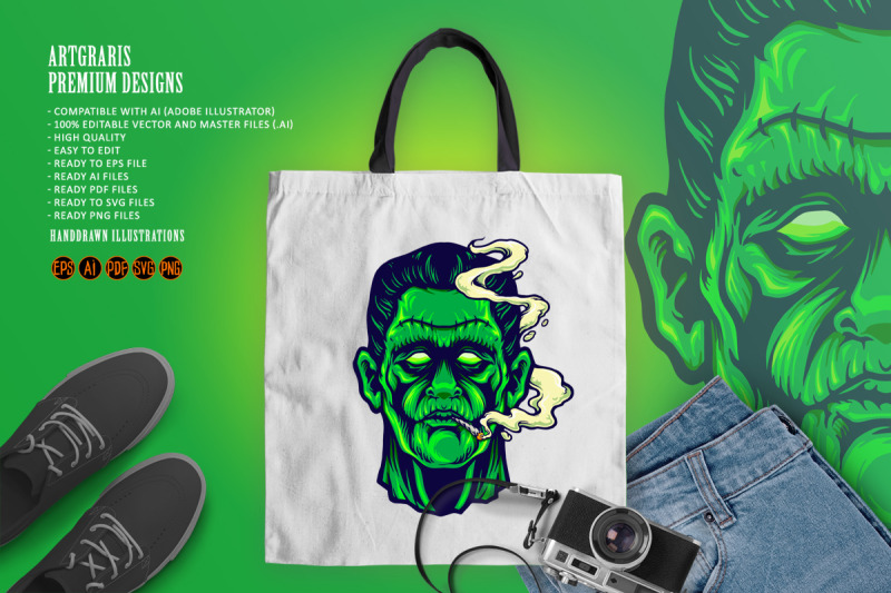 frankenstein-smoking-cannabis-halloween