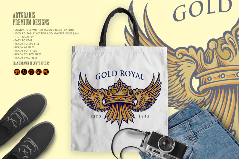 golden-royal-crown-elegant-logo