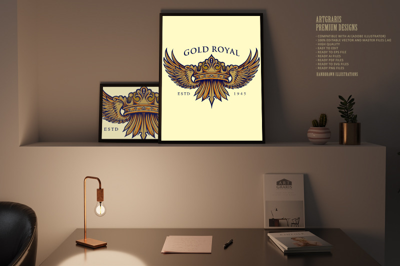 golden-royal-crown-elegant-logo