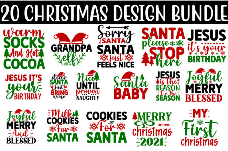 christmas-svg-t-shirt-quotes-design-bundle