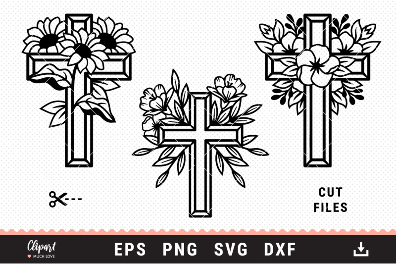 floral-cross-svg-religious-svg-cross-clipart-cross-cut-files