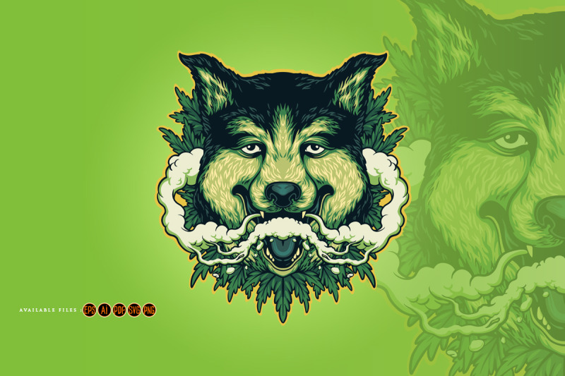 wolf-weed-smoking-cannabis-clouds