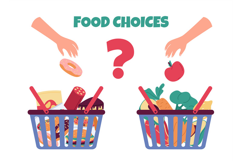 food-choice-healthy-meal-vs-fast-food-good-nutrition-buying-ingredi