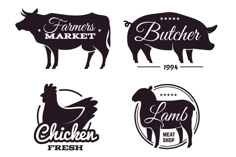 butchery-shop-labels-with-domestic-animals-silhouettes-meat-store-emb