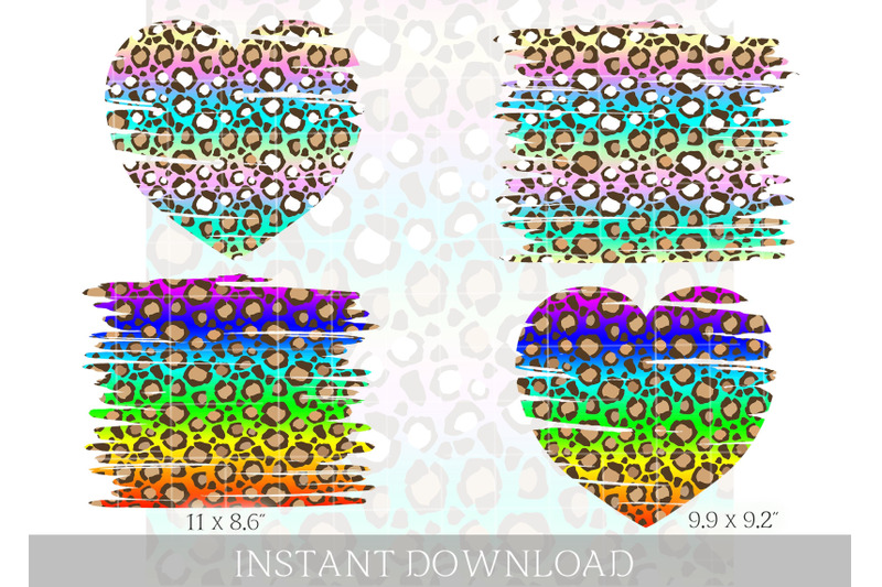 leopard-rainbow-background-png-colorful-torn-heart-sublimation