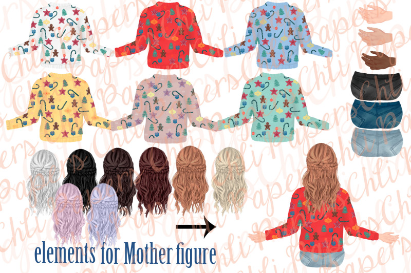 christmas-bundle-family-clipart-matching-sweaters-png
