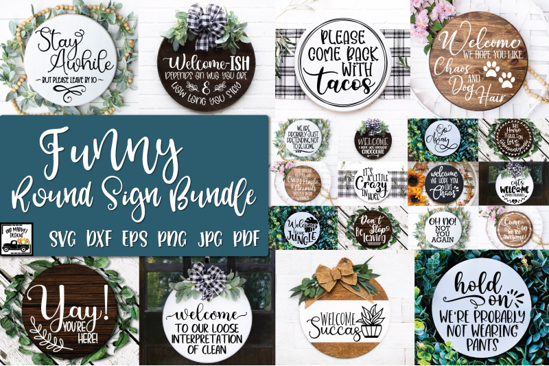 funny-round-sign-bundle-round-svg-files-farmhouse-signs